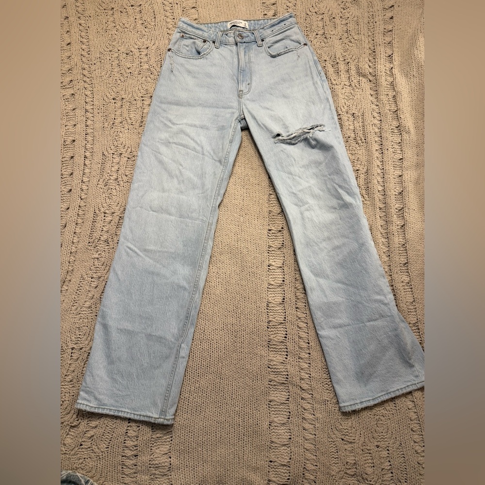 Light Blue Distressed Jeans